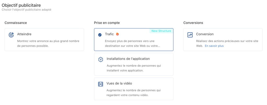 Objectif campagne tiktok